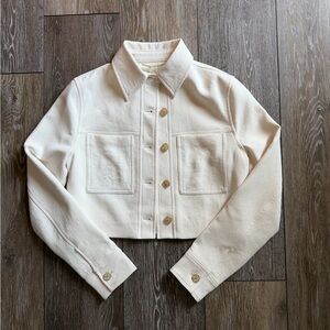 Wilfred Cream Button-Front Jacket